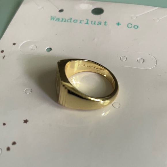 Wanderlust Jewelry - Courage Luna gold ring
